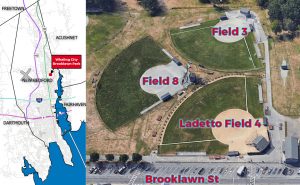 Whaling City Youth Baseball League Field Map