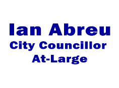 Ian Abreu, City Councillor At-Large